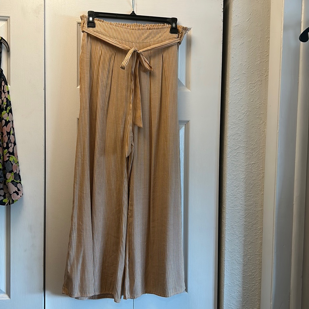 Sadie & Sage striped ankle trouser (stretch waistline)